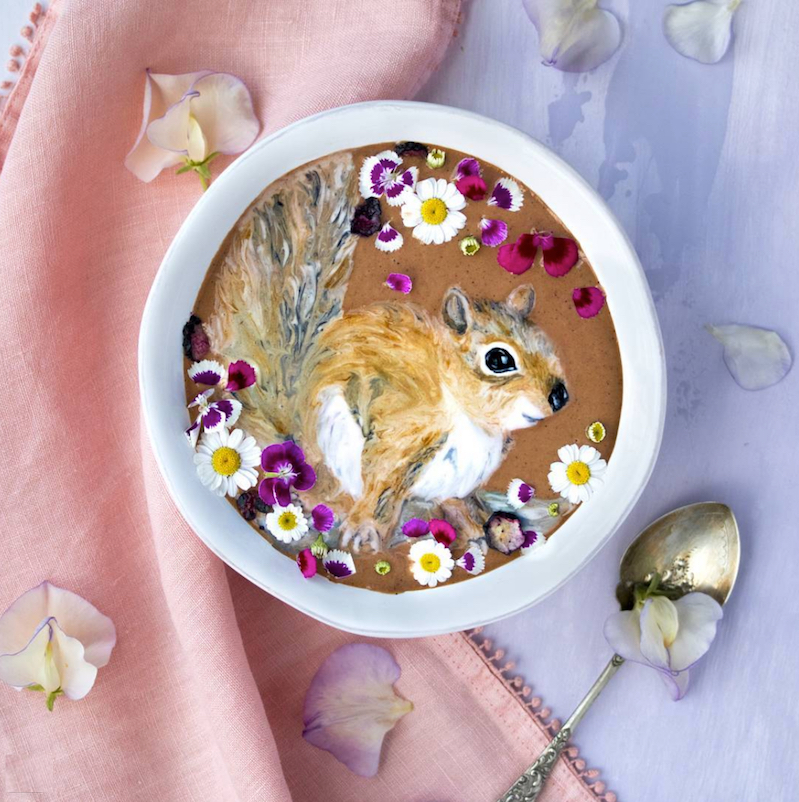 Move over, latte art. Here comes smoothie art