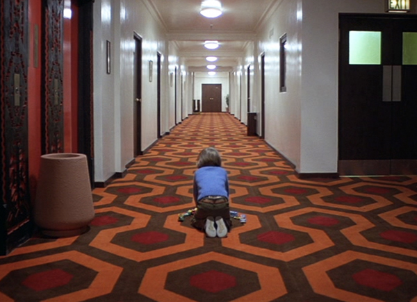 The Shining - Danny sitting on the carpet