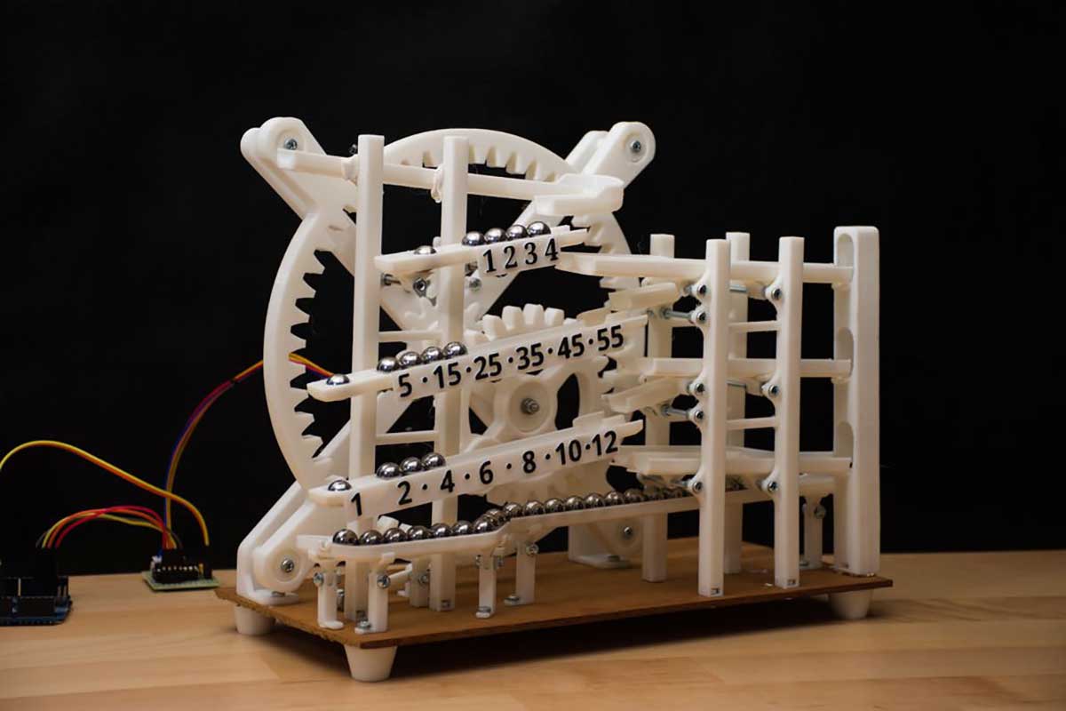 How to make a 3D printed rolling marble clock / Boing Boing
