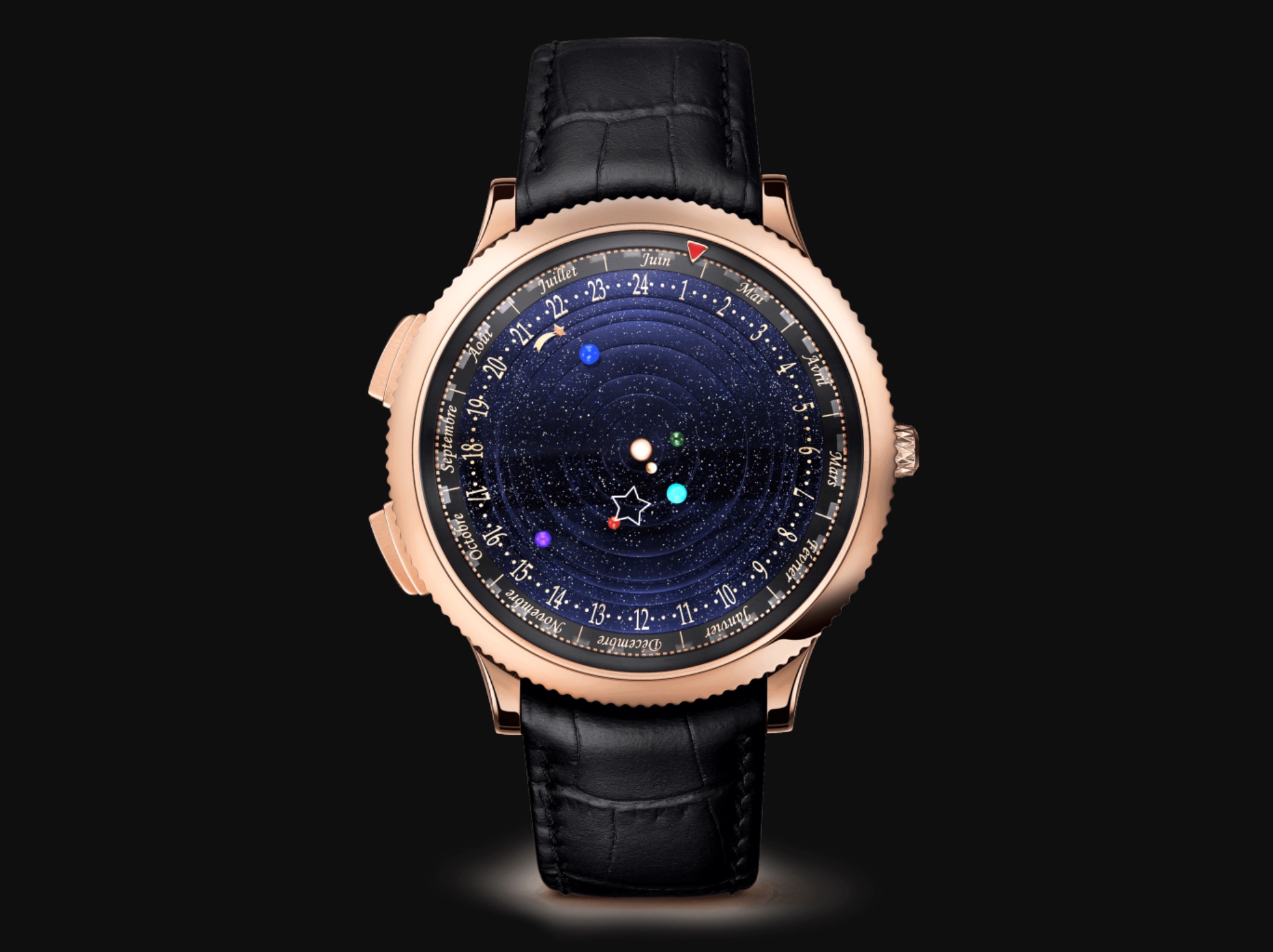 Incredible and unaffordable solar system wristwatch with orbiting ...