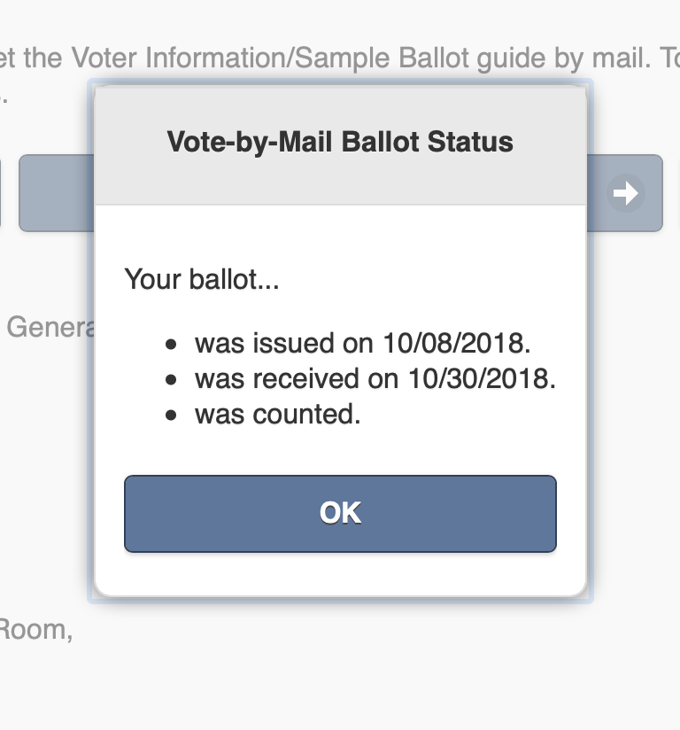 Vote By Mail In California? Check Your Ballot Status Online! / Boing Boing