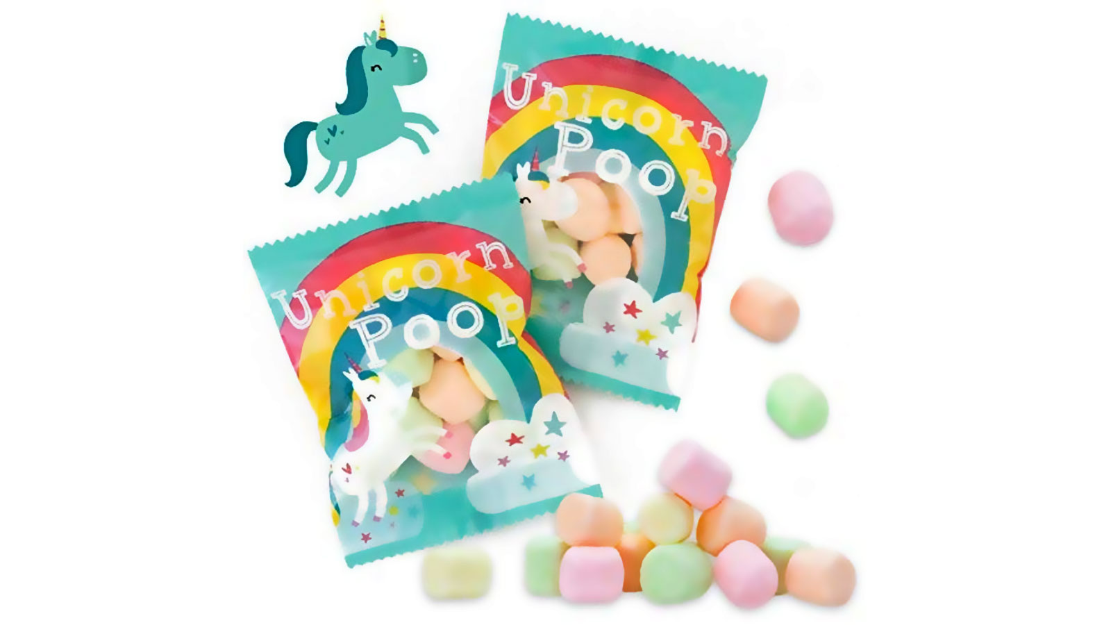 unicorn poop pillow