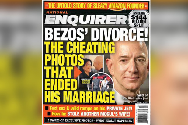 Risultati immagini per national enquirer bezos