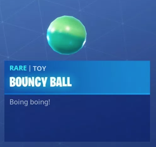 just look at fortnite battle royale season 8 s boing boing bouncy ball and a banana boing boing - fortnite tidy