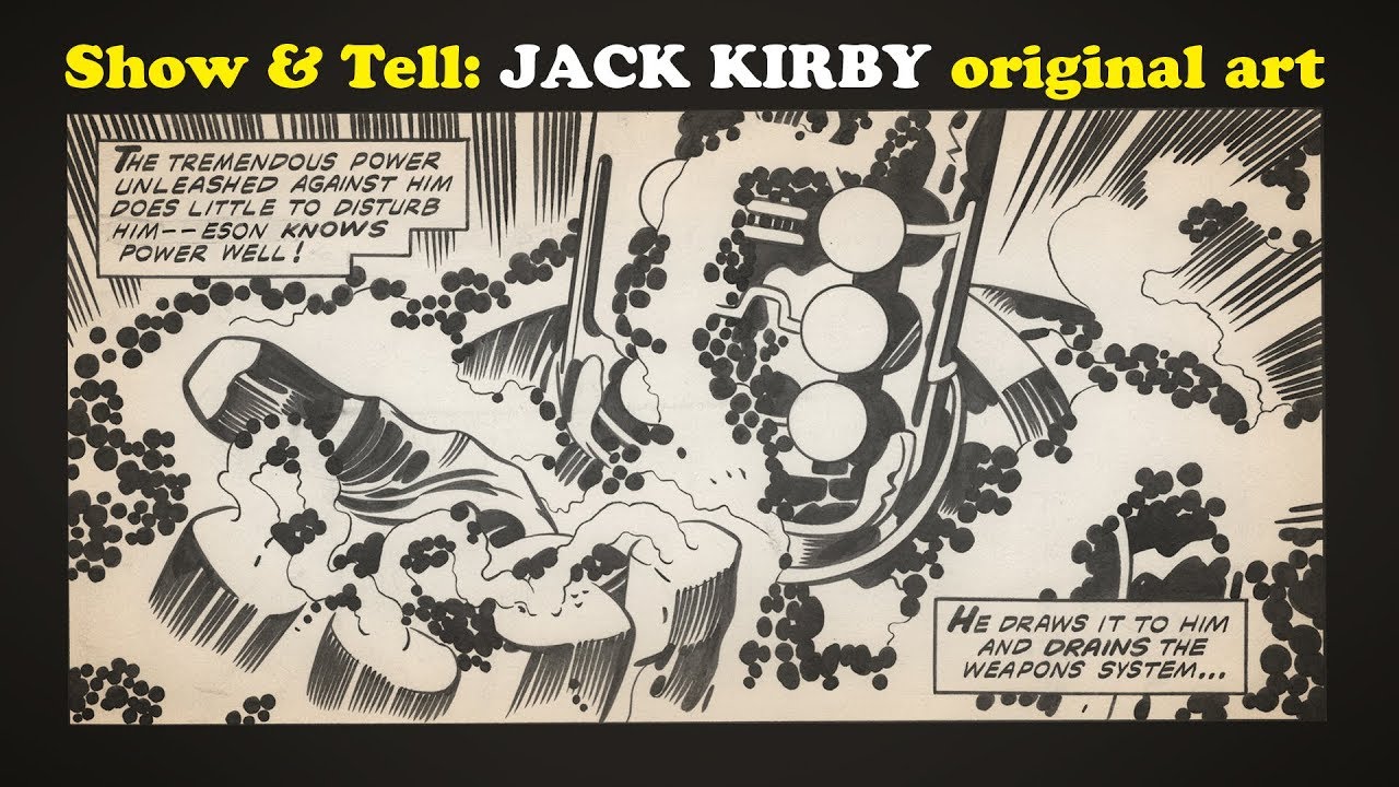 Cartoonist Kayfabe Show And Tell Jack Kirby Original Art Eternals 5352