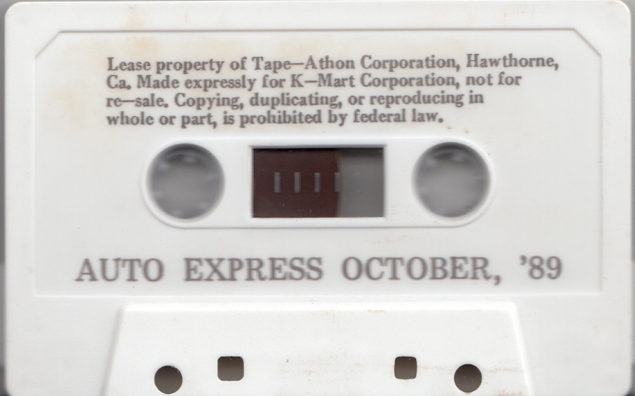 Listen Kmart In Store Music Announcements Cassette From 1989