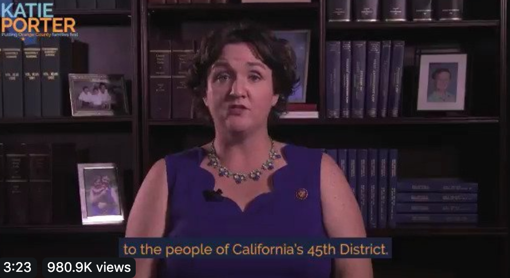 US Representative Katie Porter (DCA) supports impeachment / Boing Boing