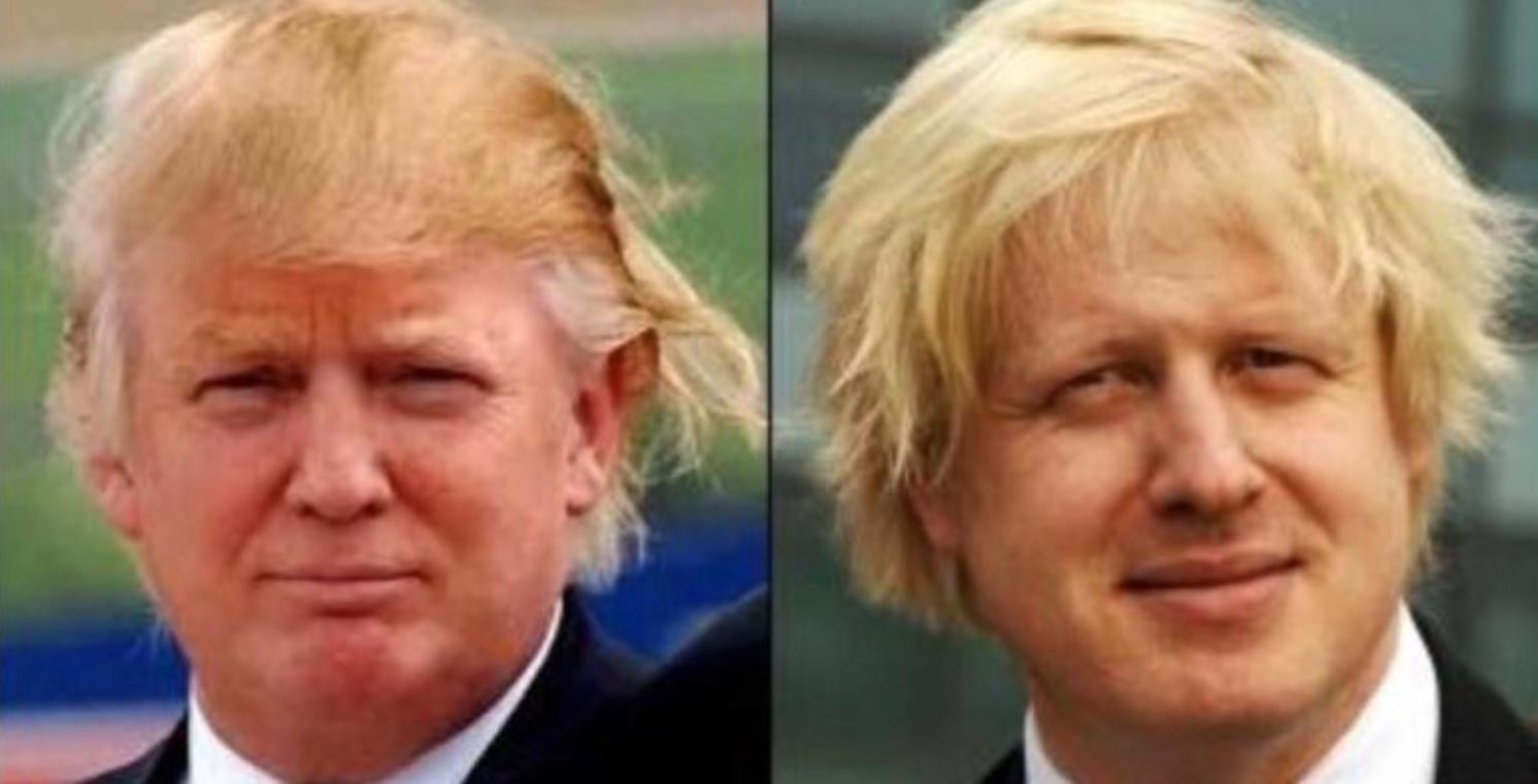 Resultado de imagen para Caricaturas de Trump y Boris Johnson