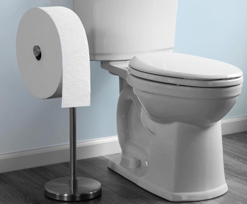 Charmin's Forever Roll is the best freestanding toilet roll holder