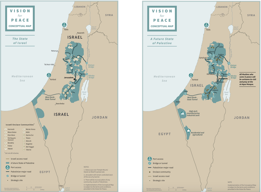 Two State Solution Boing Boing   Israel Palestine Map 1 