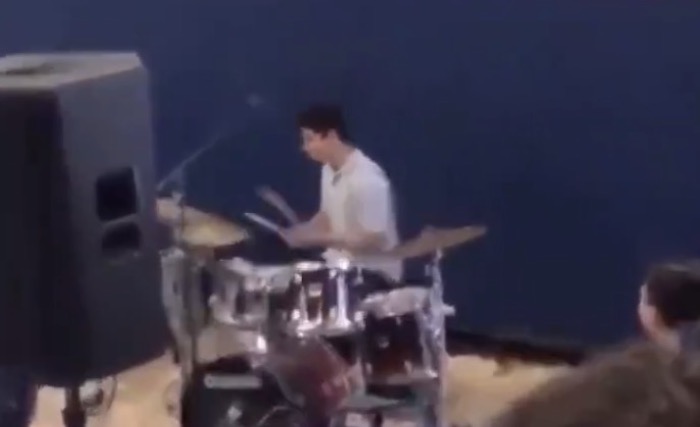 High School Drummer Plays Pornhub Intro Music At School Rally And