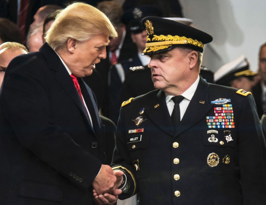 General Mark Milley sorry for posing with Trump in combat uniform ...